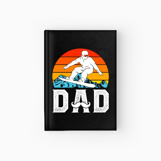 Snowboarding Dad Snowboard Daddy Freestyler Hardcover Journal