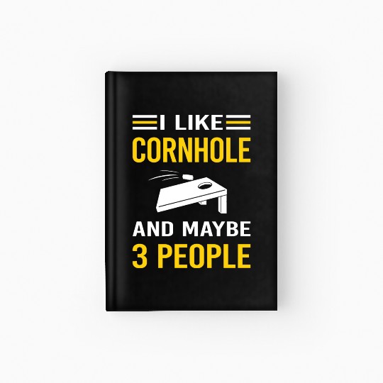 3 People Cornhole Hardcover Journal