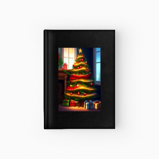 Christmas tree Hardcover Journal