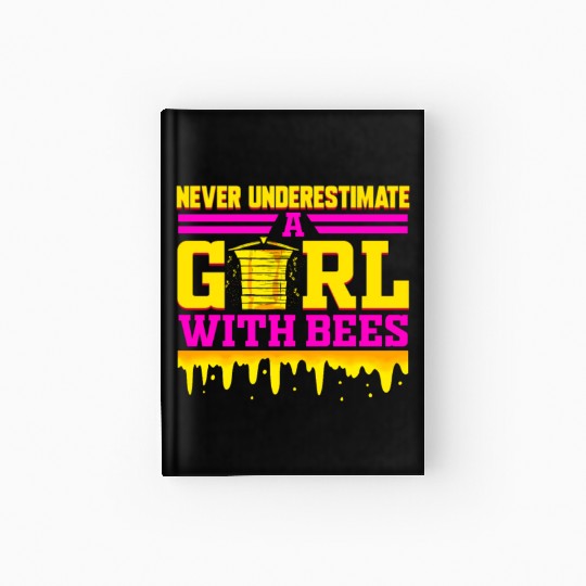 Beekeeper Funny Bee Gift for Girls Honey Hardcover Journal