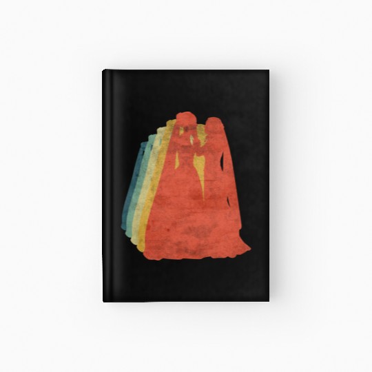 Lesbian Couple Romantic Wedding Wife Retro Hardcover Journal