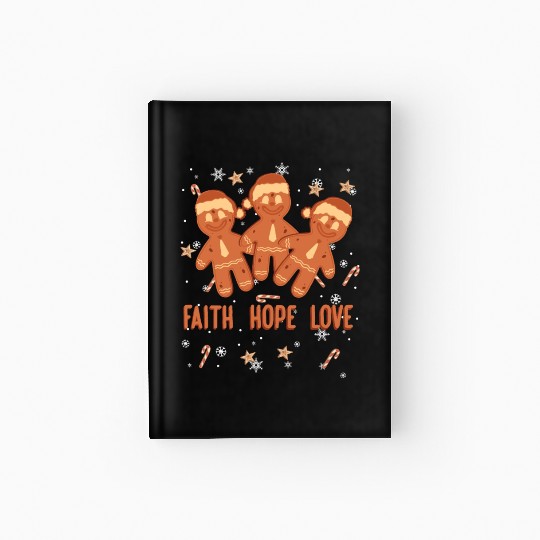 Faith Hope Love Religious Christmas Costume Hardcover Journal