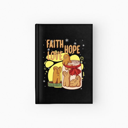 Faith Hope Love Religious Christmas Costume Hardcover Journal