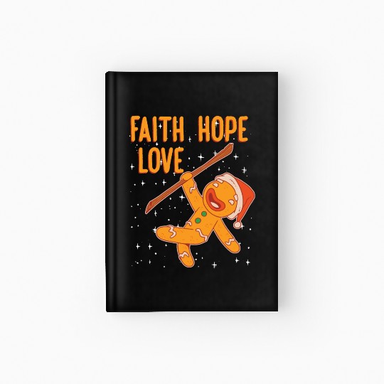 Faith Hope Love Religious Christmas Costume Hardcover Journal