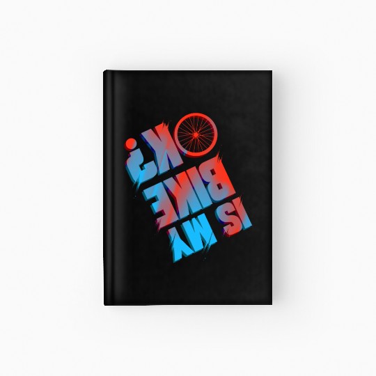 Funny Mountain Bike Tour Cycling Lover Bicycle Hardcover Journal