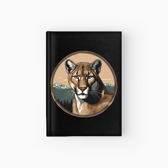 Mountain Lion Cougar Hardcover Journal