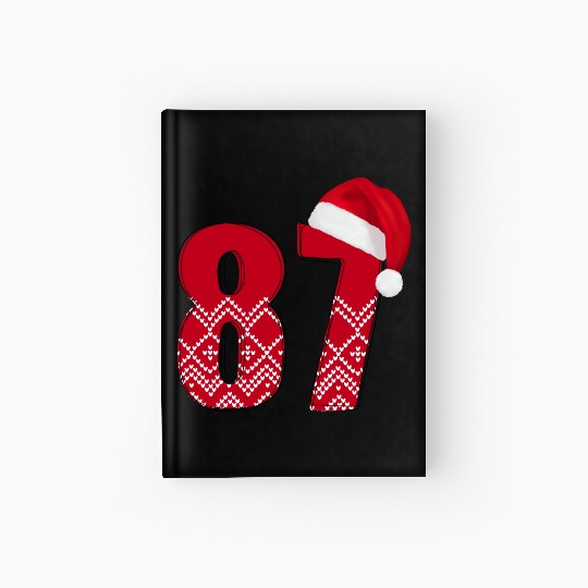 Age 87 - Congrats Christmas Number Eighty Seven Hardcover Journal