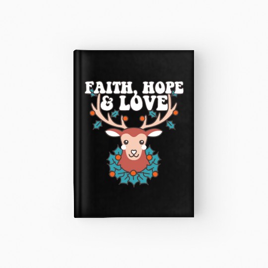 Religious Family Faith Hope Love Christmas Hardcover Journal