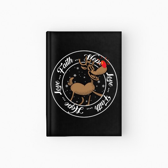 Religious Family Faith Hope Love Christmas Hardcover Journal