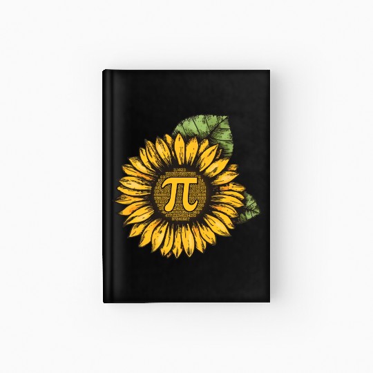 Sunflower Pi Day Costume Gift Hardcover Journal