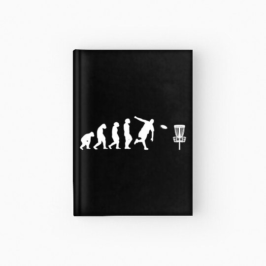 Disc-Golf-Player Disc-Golfing Game Evolution Hardcover Journal