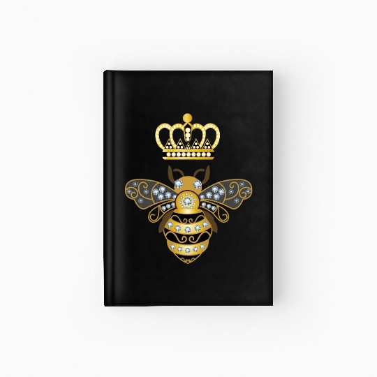Queen Bee Crown Women Hive Beekeeping Bee Women Hardcover Journal