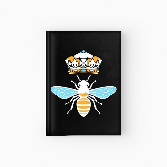 Queen Bee Crown Women Hive Beekeeping Bee Women Hardcover Journal
