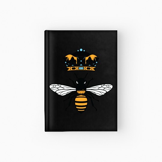 Queen Bee Crown Women Hive Beekeeping Bee Women Hardcover Journal