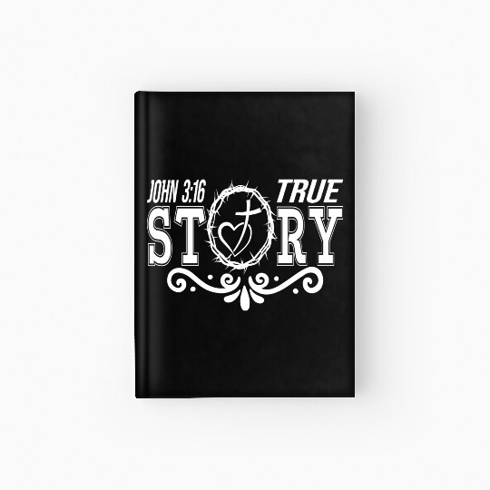 True Story John 3:16 Love Jesus Christian Hardcover Journal