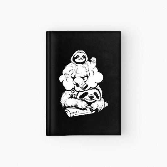 Sloth Funny Hardcover Journal