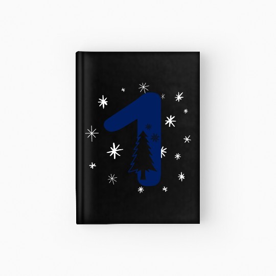 First Christmas Party - 1 Year Anniversary - One Hardcover Journal