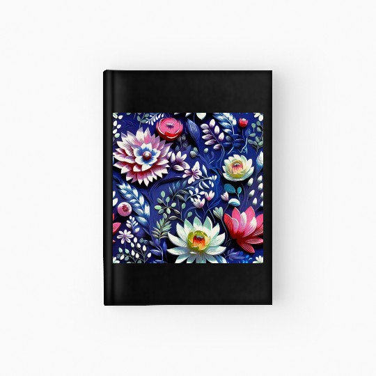 Midnight Floralscape Hardcover Journal