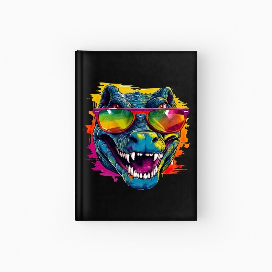 Street Art Crocodile Urban Rap Street Hardcover Journal