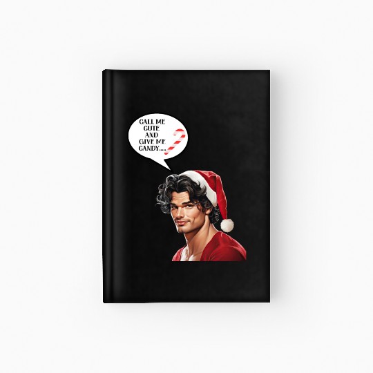 Christmas Nice Cute and Handsome Man Hardcover Journal