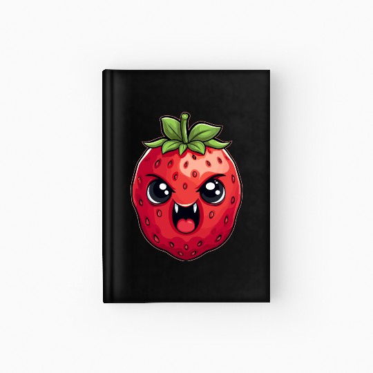 Bad Strawberry Summer Kawaii Gift Hardcover Journal