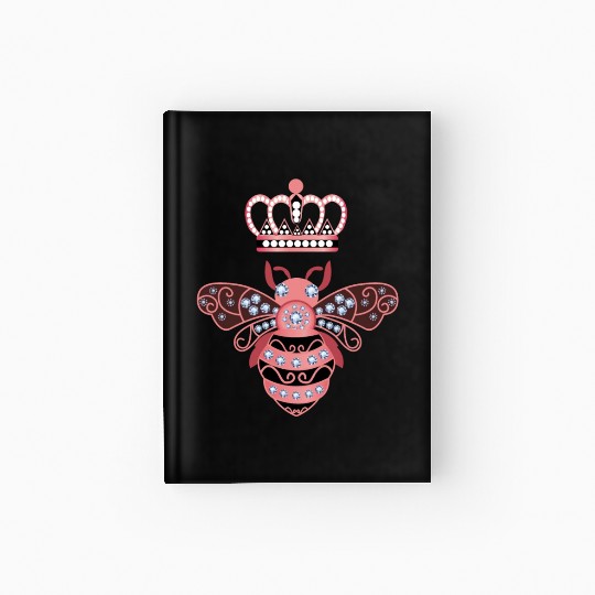 Queen Bee Crown Women Hive Beekeeping Bee Women Hardcover Journal