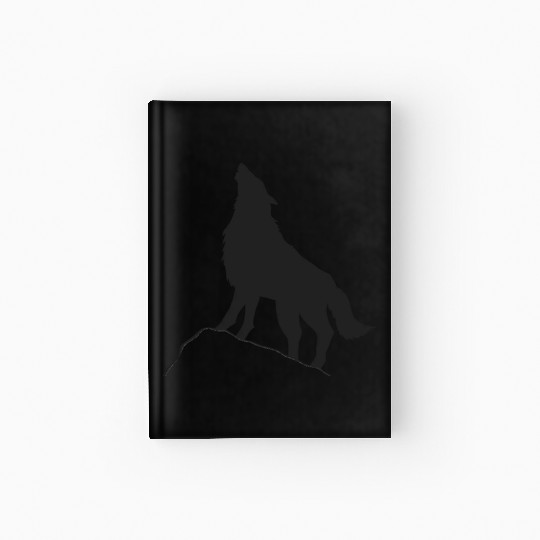 Howling Wolf Silhouette Hardcover Journal