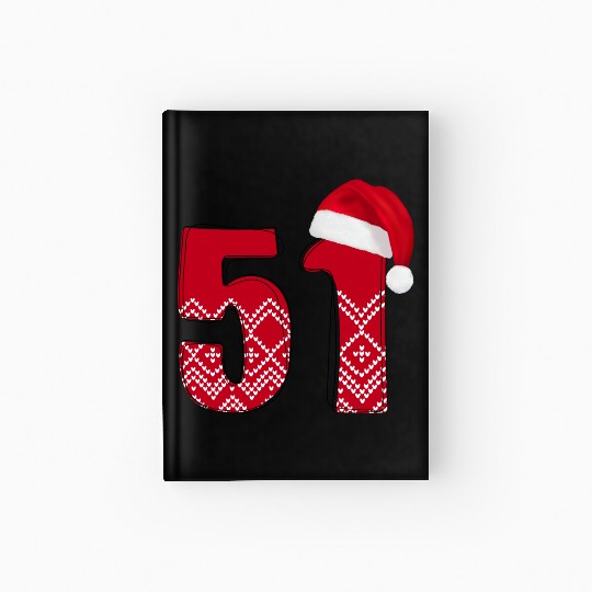 Celebrate 51 Christmas Years - Number Fifty One Hardcover Journal