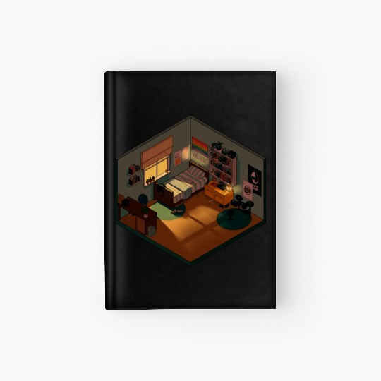Heartstopper isometric bedroom Hardcover Journal