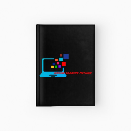online computer earning logo Hardcover Journal