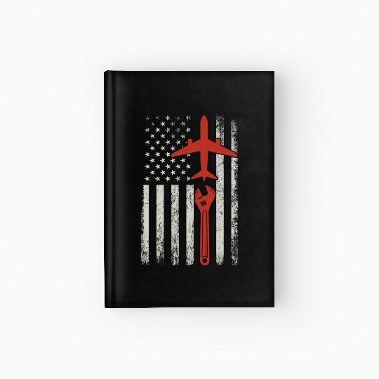 Airplane Mechanic Aviation Technician Gift Hardcover Journal