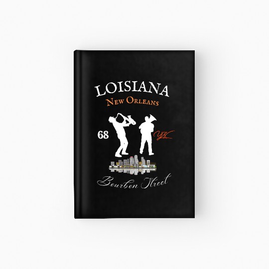 Louisiana New Orleans Bourbon street Hardcover Journal