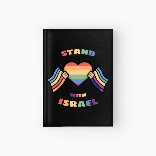 LGBTQ community STANDS WITH ISRAEL Hardcover Journal