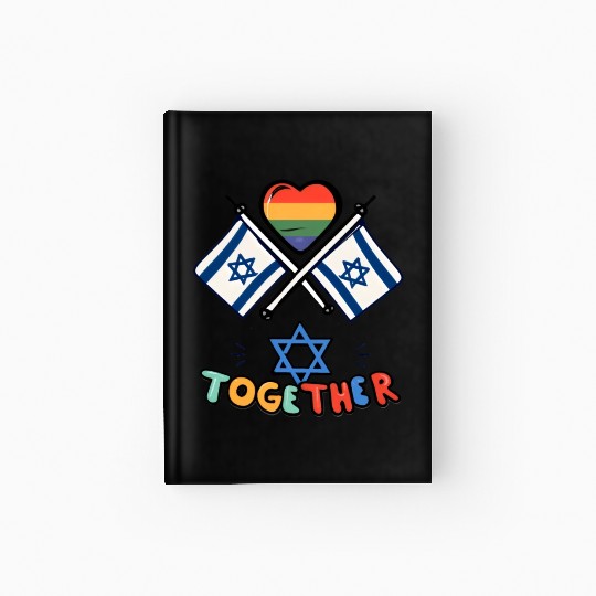 LGBTQ community STANDS WITH ISRAEL Hardcover Journal