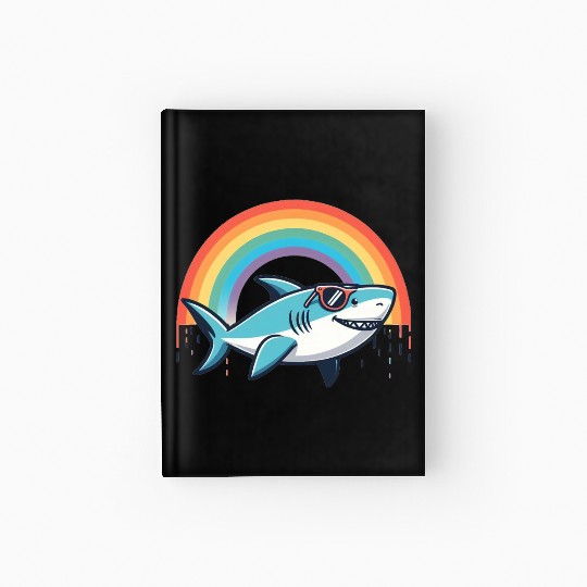 Shark on the Rainbow Hardcover Journal