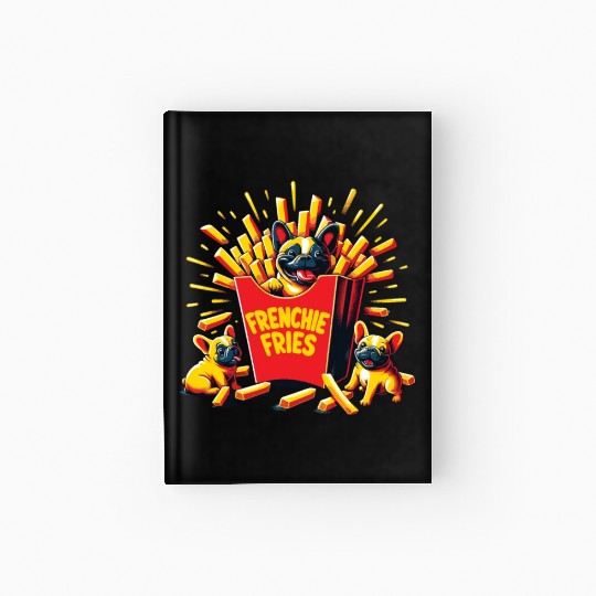 Frenchie Fries - Cute French Bulldog Fries Hardcover Journal