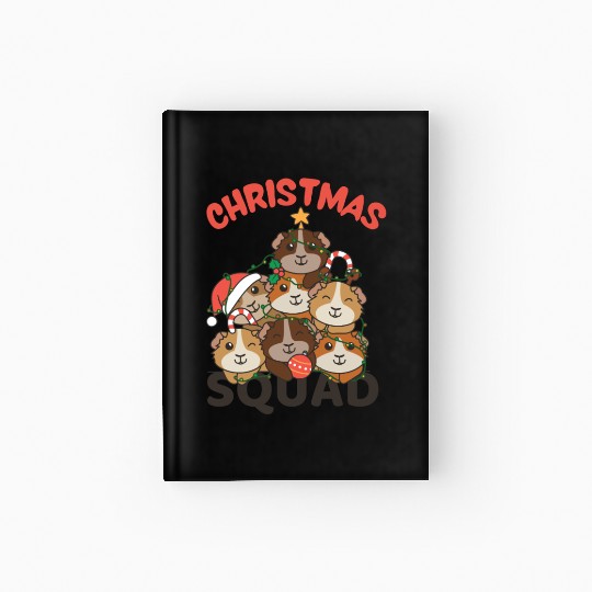 Guinea Pig Christmas Tree Christmas Squad Hardcover Journal