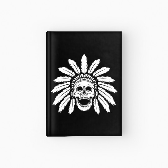Indigenous Native American Skull Skull Head Hardcover Journal