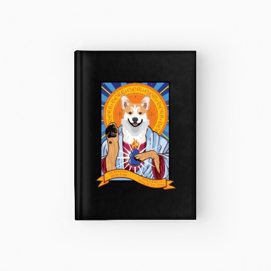 Saint Pembroke Welsh Corgi Hardcover Journal
