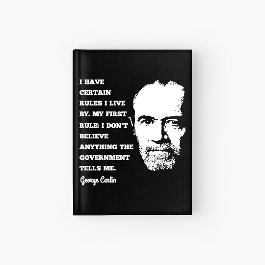 George Carlin Comedy Legend Hardcover Journal