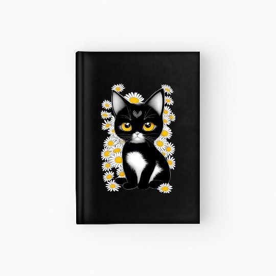 Black cat Hardcover Journal