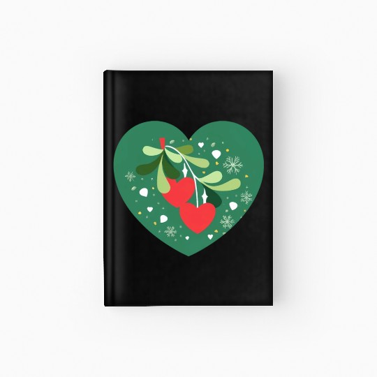 Mistletoe Hearts Hardcover Journal