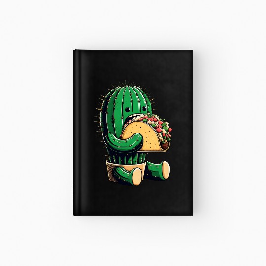 Mexican taco cactus Hardcover Journal