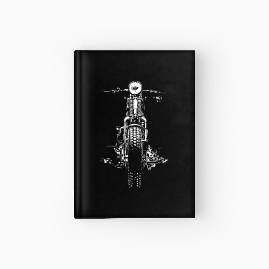 Retro Ride: Vintage Hand-Painted Motorcycle Design Hardcover Journal
