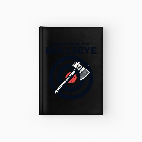 Axe Throwing Axe Thrower Lumberjack Funny Bullseye Hardcover Journal
