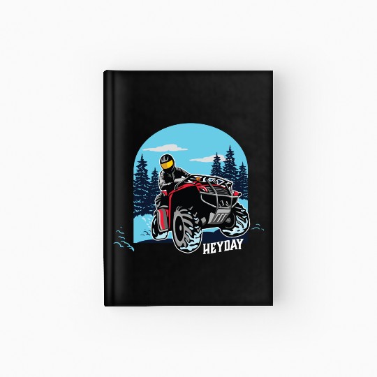 ATV/Quad "Winter Riding" style logo. By "Hey Day" Hardcover Journal