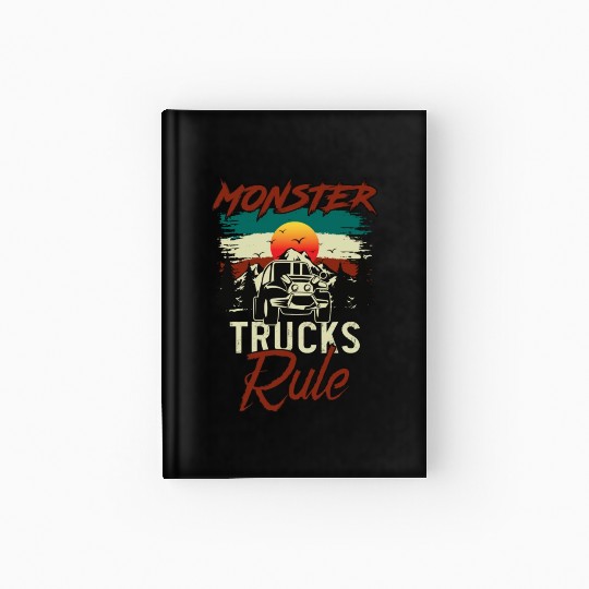 Monster Trucks And Mountain Adventures Hardcover Journal