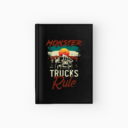 Monster Trucks And Mountain Adventures Hardcover Journal