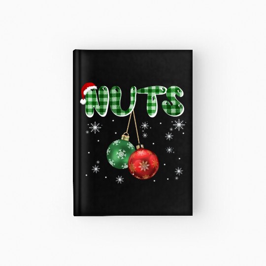 Chest Nuts Christmas Funny Couple Matching Hardcover Journal