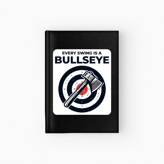 Axe Throwing Axe Thrower Lumberjack Funny Bullseye Hardcover Journal